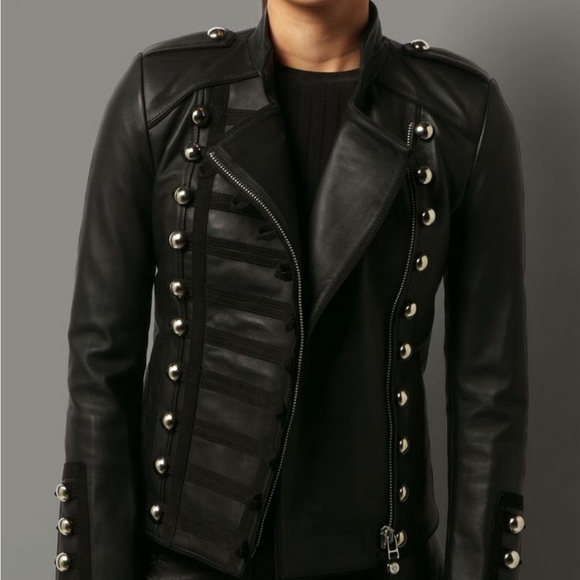 Boda Skins Black Napa Sheep leather Napoleon V2 biker jacket - Picture 5 of 15